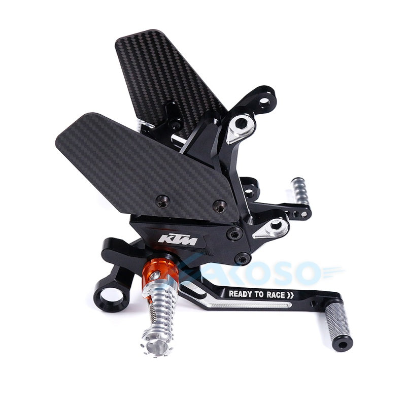  2020-2025 KTM 1290 1390 Super Duke Carbon Fiber Wing Rearset Racing CNC Adjustable Rearset