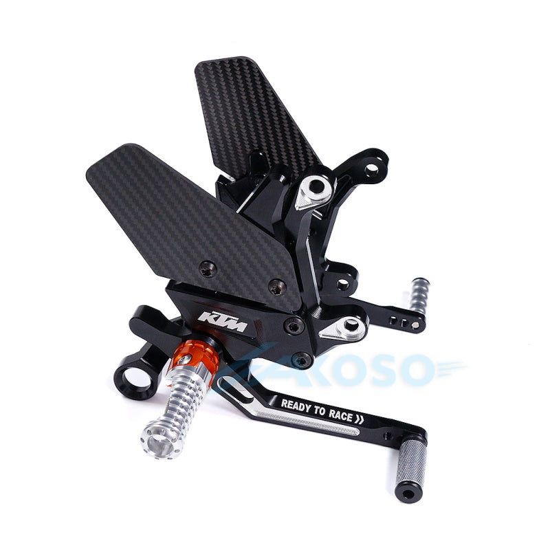  2020-2025 KTM 1290 1390 Super Duke Carbon Fiber Wing Rearset Racing CNC Adjustable Rearset