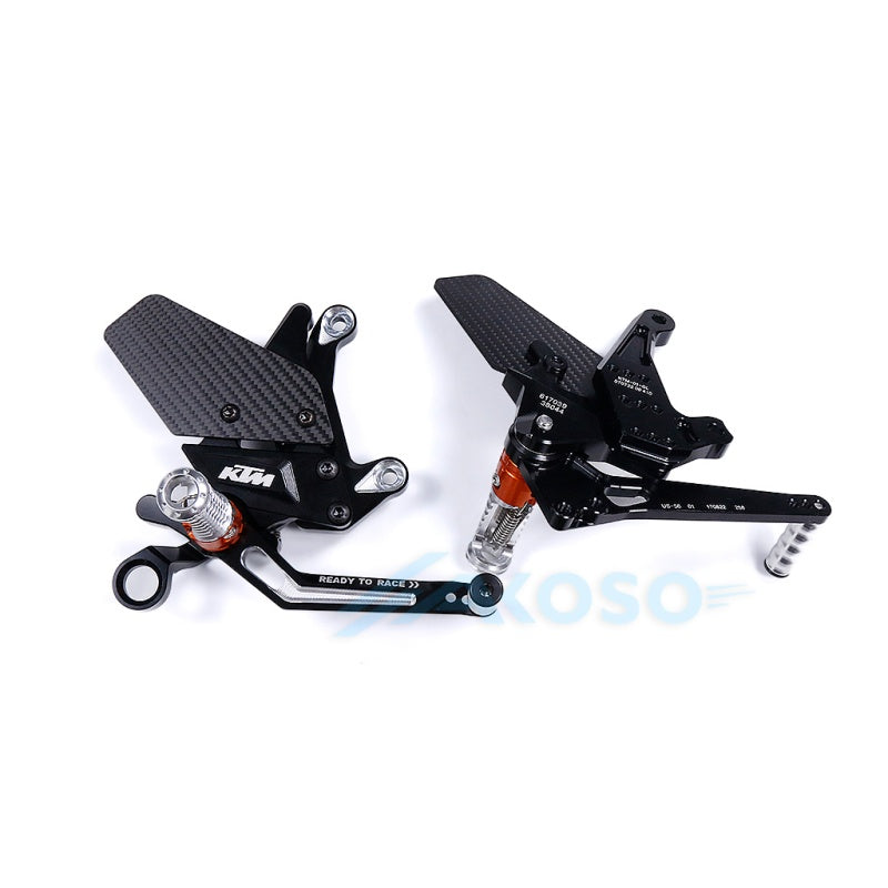  2020-2025 KTM 1290 1390 Super Duke Carbon Fiber Wing Rearset Racing CNC Adjustable Rearset