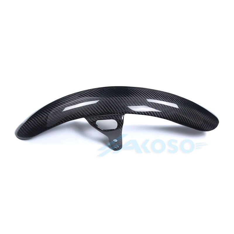AKOSO Carbon Fiber Front Fender For Harley Davidson Dyna Street Bob Low Rider FXDC FXDLS 2007-2017