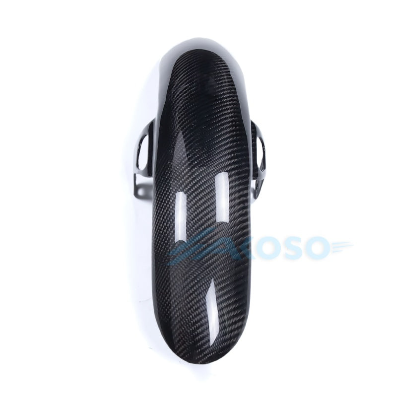 AKOSO Carbon Fiber Front Fender For Harley Davidson Dyna Street Bob Low Rider FXDC FXDLS 2007-2017