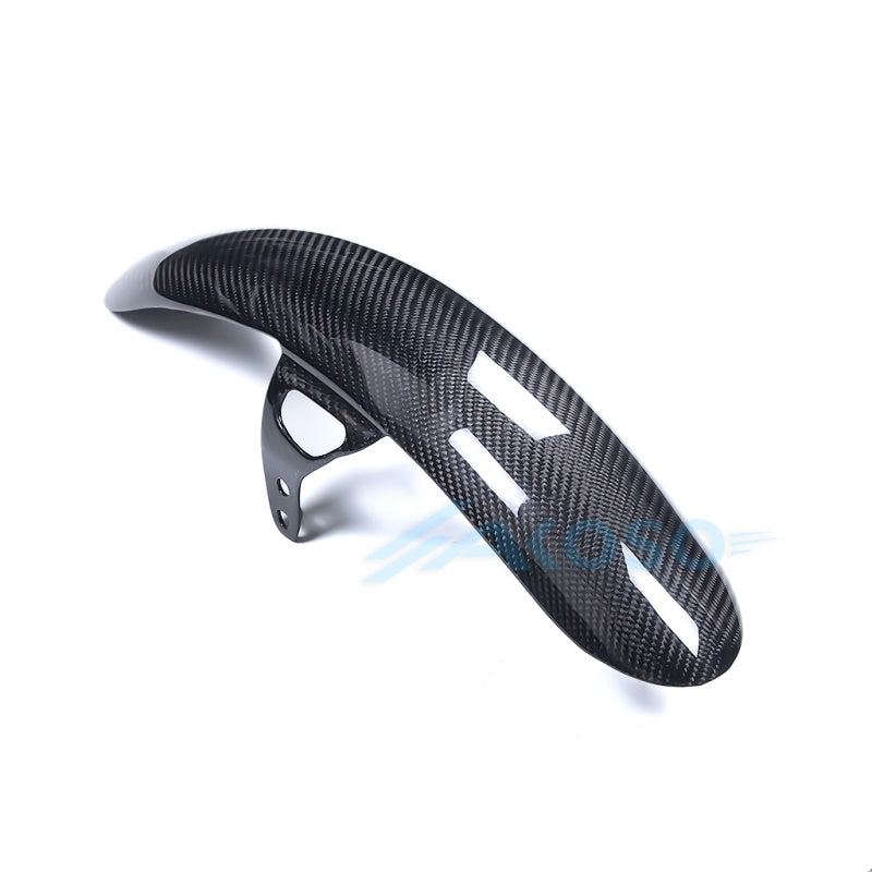 AKOSO Carbon Fiber Front Fender For Harley Davidson Dyna Street Bob Low Rider FXDC FXDLS 2007-2017