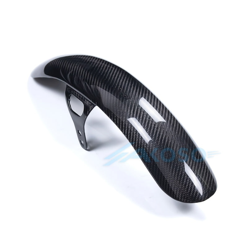 AKOSO Carbon Fiber Front Fender For Harley Davidson Dyna Street Bob Low Rider FXDC FXDLS 2007-2017