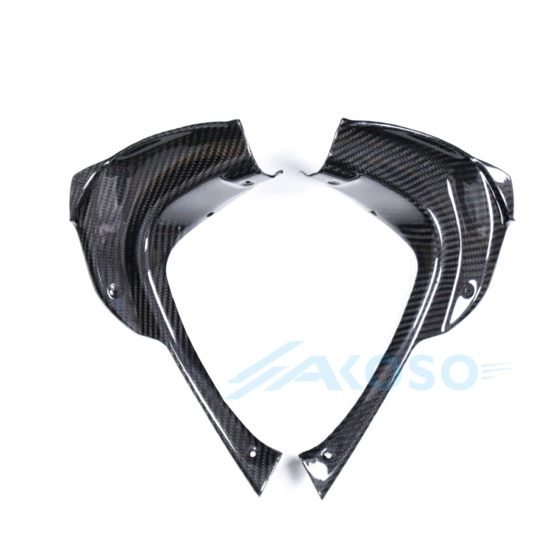 AKOSO 2021-2024 Aprilia RSV4 Carbon Fiber Dash Side Panels Covers Front Lining Fairing