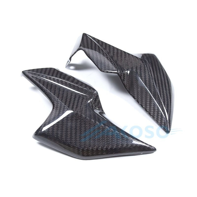 AKOSO 2020-2024 Kawasaki Z900 Carbon Fiber Motorcycle Front Side Nose Headlight Fairing Panel