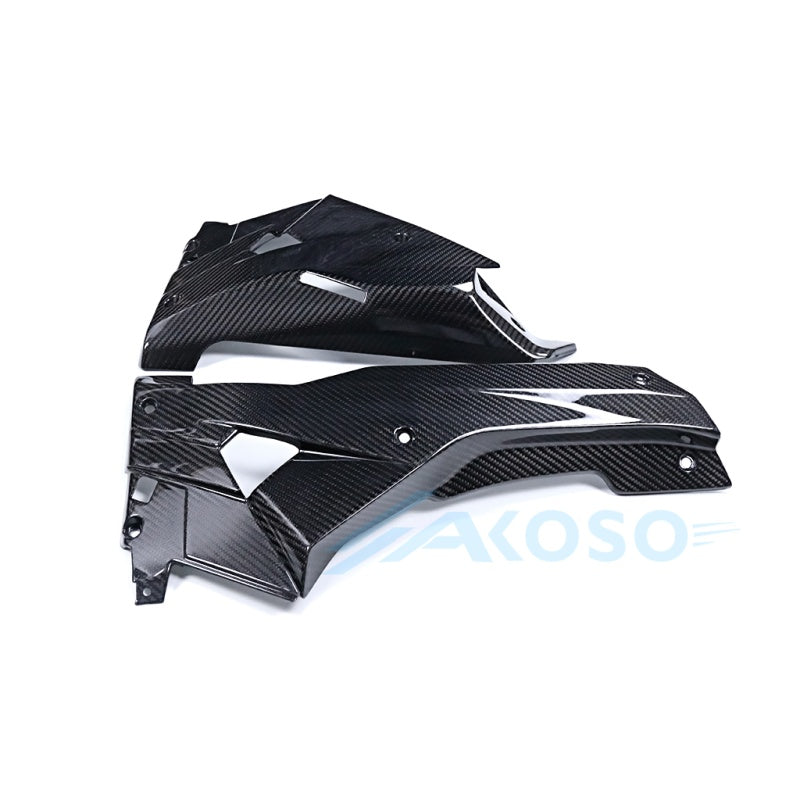 AKOSO 2024+ Aprilia RS 457 3K Dry Carbon Fiber Belly Pan Lower Side Panels