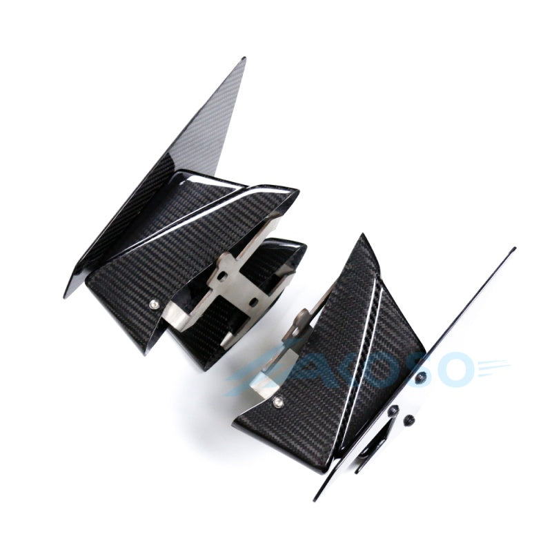 AKOSO Kawasaki Z H2 2021-2024 Carbon Fiber Winglet Aerodynamic Wing Spoiler Air Deflector