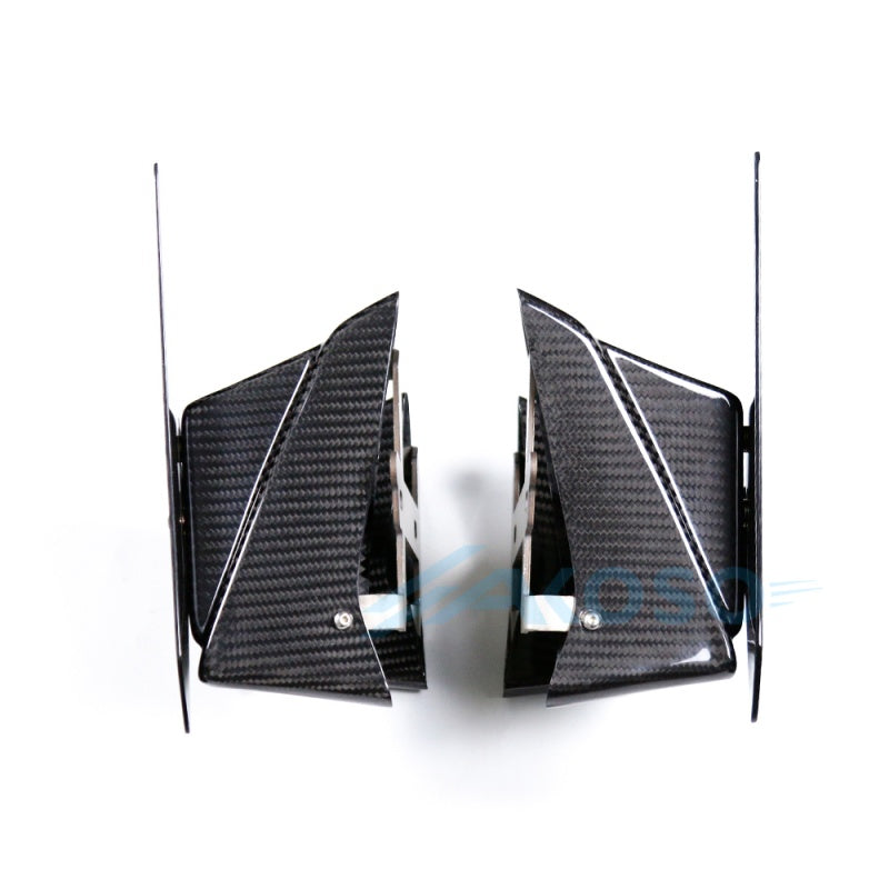 AKOSO Kawasaki Z H2 2021-2024 Carbon Fiber Winglet Aerodynamic Wing Spoiler Air Deflector