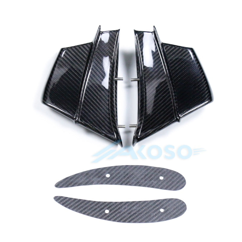 AKOSO 2020-2021 Ducati Panigale V4 V4S V4R Carbon Fiber Winglets Fixed Wind Wing Fairing
