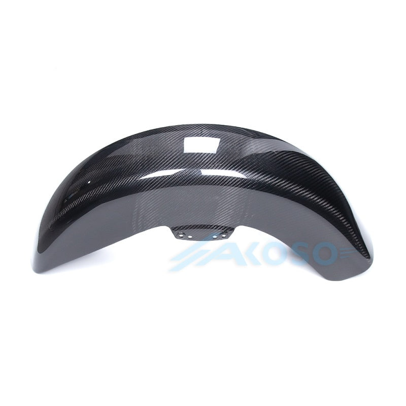 AKOSO Carbon Fiber Front Fender Hugger for Harley Davidson Touring Street Glide Road King Road Glide 2014-2024