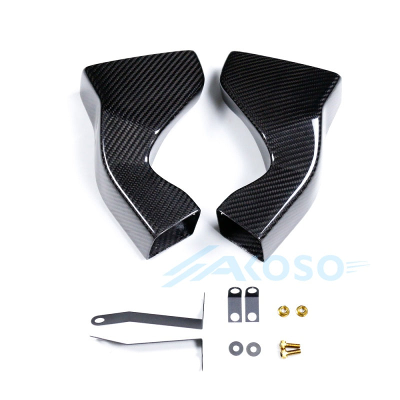 AKOSO 2020+ Yamaha YZF-R1 R1M Carbon Fiber Brake Caliper Radiator Cooling Guards 