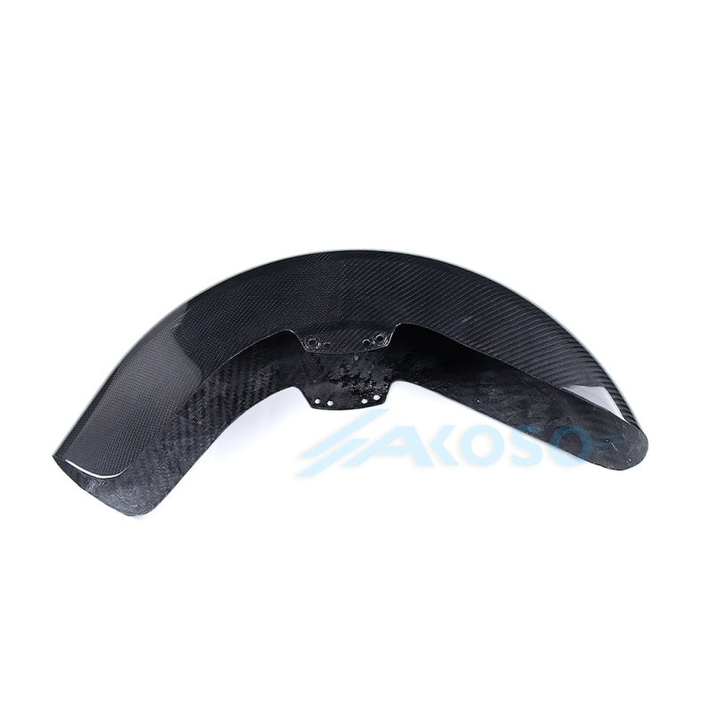 AKOSO Carbon Fiber Front Fender Hugger for Harley Davidson Touring Street Glide Road King Road Glide 2014-2024