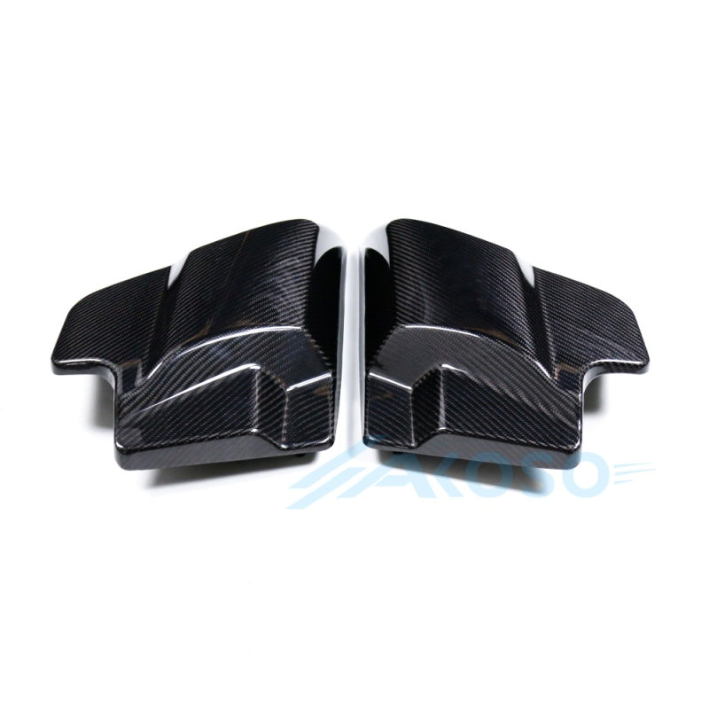 AKOSO Carbon Fiber Side Battery Covers for Harley Davidson Touring Bikes 2009-2023