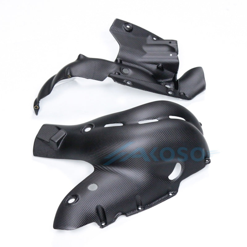 AKOSO 2018-2020 Ducati Panigale V4 V4S V4R Carbon Fiber Exhaust Cover (EURO4 Models)