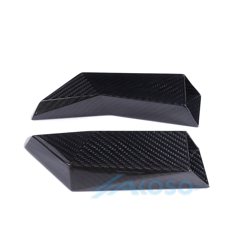 AKOSO Universal Carbon Fiber Motorcycle Brake Disk Cooler Air Duct for S1000RR M1000RR R1 R3 R6 ZX6R Hayabusa