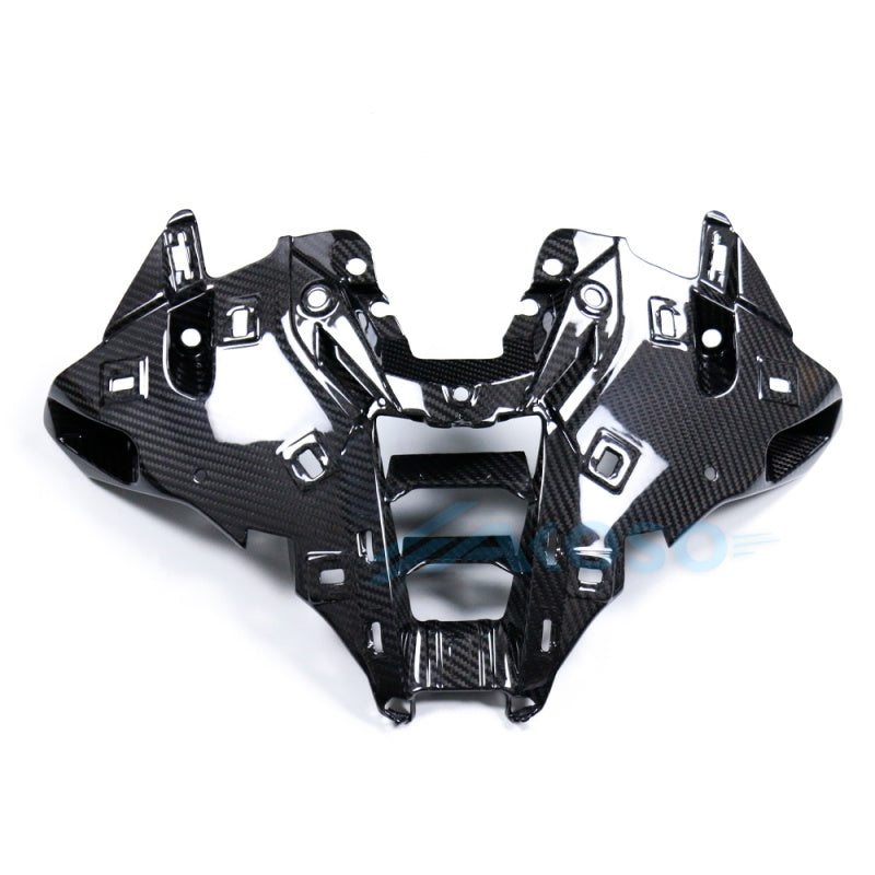 AKOSO 2025 BMW S1000RR Carbon Fiber Front Air Intake Fairing Head Nose AirInlet Center Cover 