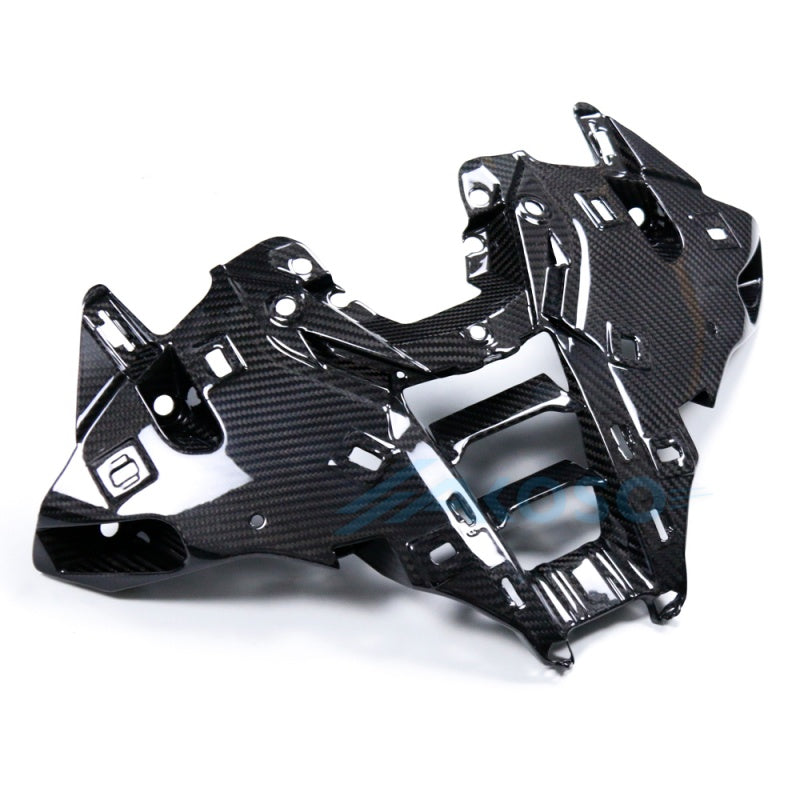 AKOSO 2025 BMW S1000RR Carbon Fiber Front Air Intake Fairing Head Nose AirInlet Center Cover 