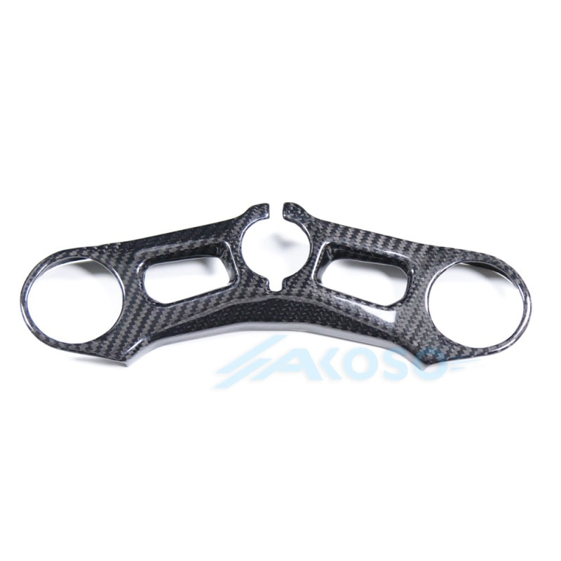 AKOSO 2018-2021 Ducati Panigale V4 V4S V4R Dry Carbon Fiber Upper Triple Clamp Cover
