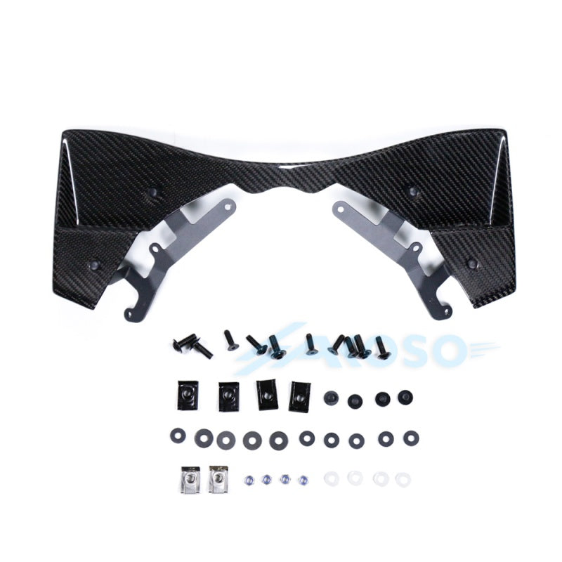 AKOSO 2017-2025 Suzuki GSXR1000 Carbon Fiber GP Frontal Downforce Spoilers Winglets