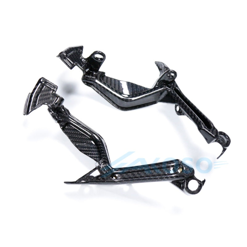 AKOSO 2017-2020 Yamaha MT09 FZ09 Carbon Fiber Upper Front Headlight Side Cover Brackets