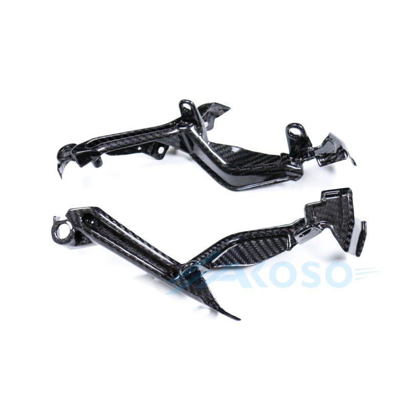 AKOSO 2017-2020 Yamaha MT09 FZ09 Carbon Fiber Upper Front Headlight Side Cover Brackets