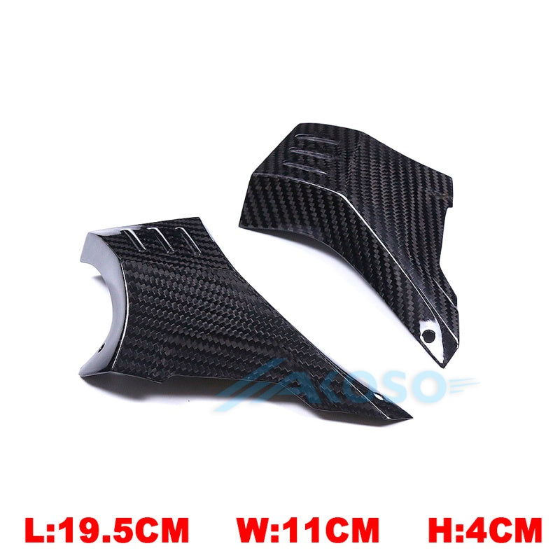 AKOSO Universal Carbon Fiber Motorcycle Brake Disk Cooler Air Duct for S1000RR Hayabusa Gen3 NInja H2 CBR650R