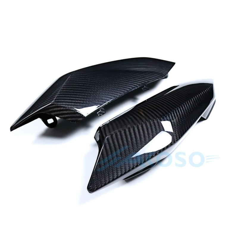 AKOSO 2024+ Triumph Daytona 660 Carbon Fiber Rear Side Panels Tail Fairing