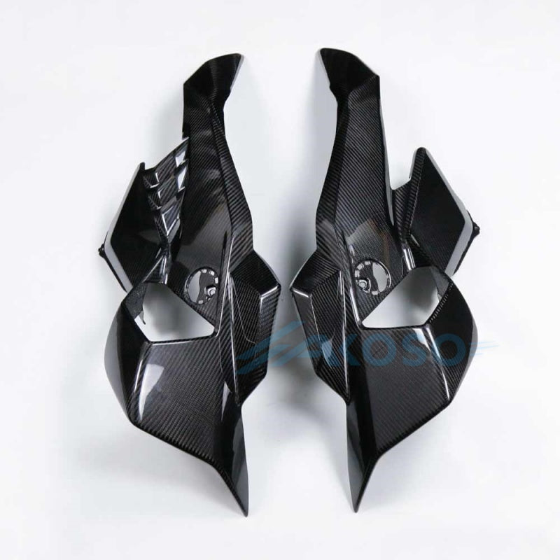 AKOSO 2025 BMW S1000RR Carbon Fiber Front Upper Side Panel Winglets Fairing Kit 