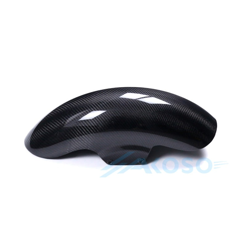AKOSO Dry Carbon Fiber Chopped Short Front Fender Mudguard For Harley Touring 2024+ Road Glide Electra Glide Street Glide