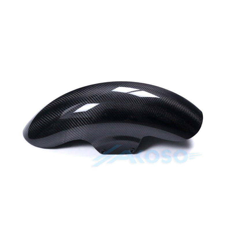 AKOSO Carbon Fiber Shorter Front Fender Hugger for Harley Touring 2009-2023 Models