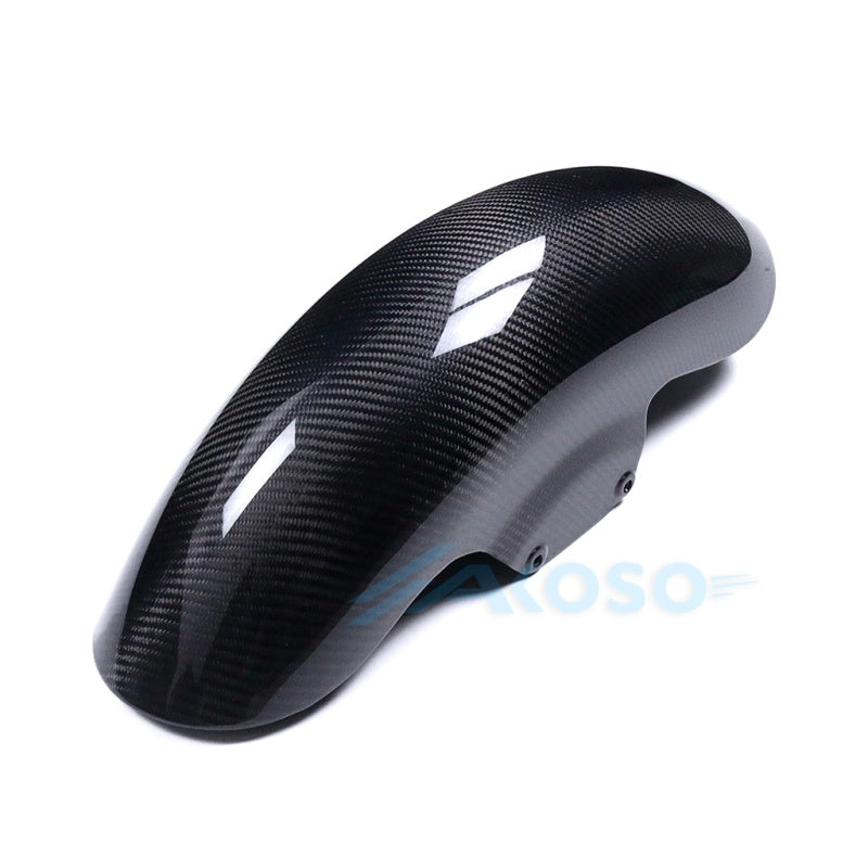 AKOSO Carbon Fiber Shorter Front Fender Hugger for Harley Touring 2009-2023 Models