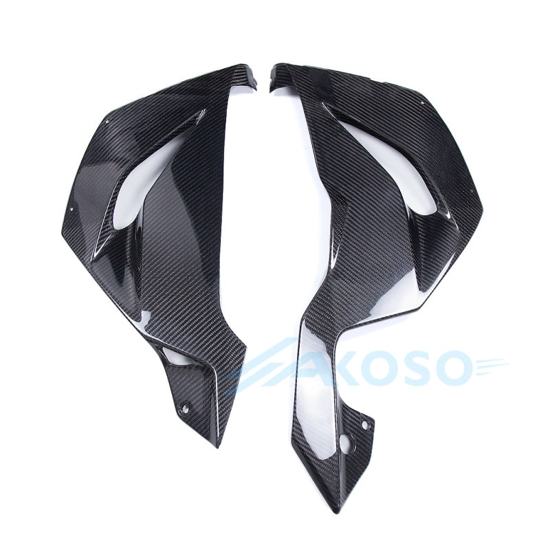 AKOSO 2019-2023 Kawasaki Ninja ZX-6R 636 Carbon Fiber Lower Side Panels