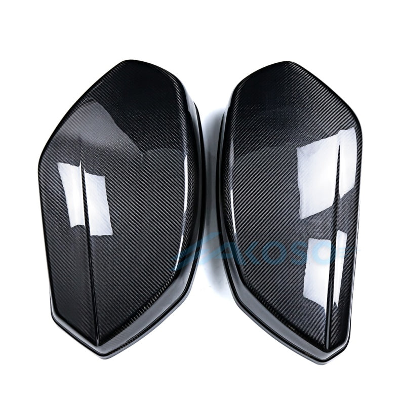 AKOSO Carbon Fiber Saddlebag Covers for Harley Davidson Softail Low Rider S ST 2022-2025