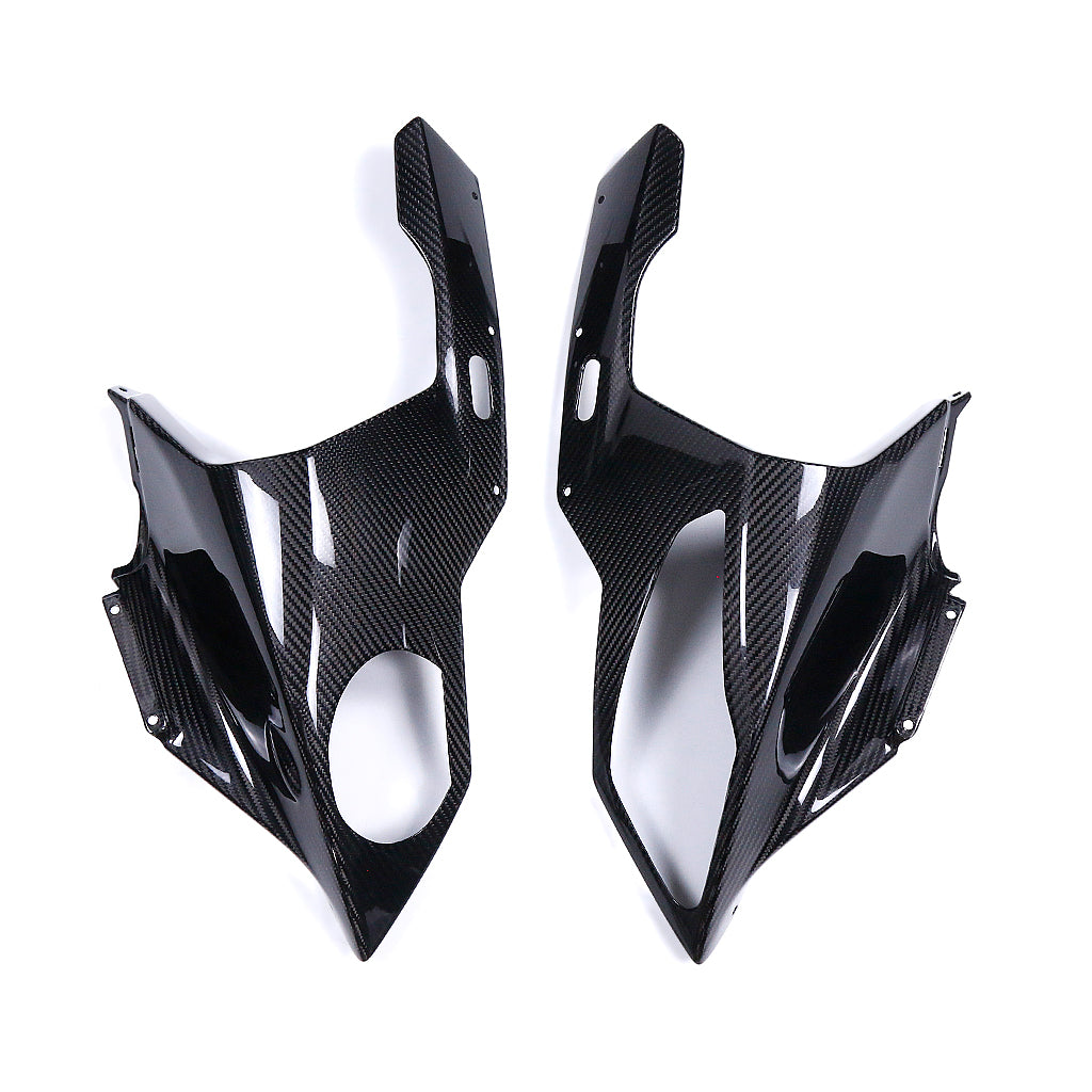 AKOSO 2009-2014 BMW HP4 S1000RR Carbon Fiber Front Headlight Fairing Side Cowls