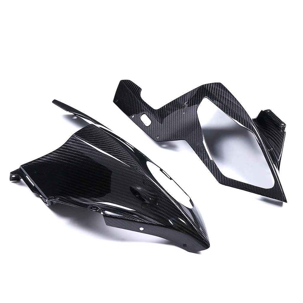 AKOSO 2009-2014 BMW HP4 S1000RR Carbon Fiber Front Headlight Fairing Side Cowls