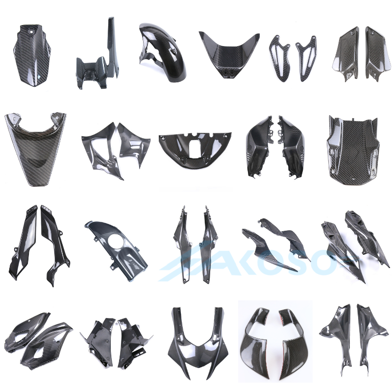 AKOSO 2022-2025 Yamaha YZF-R7 Full Dry Carbon Fiber Body Kit | 21-Pieces Complete Fairing Set