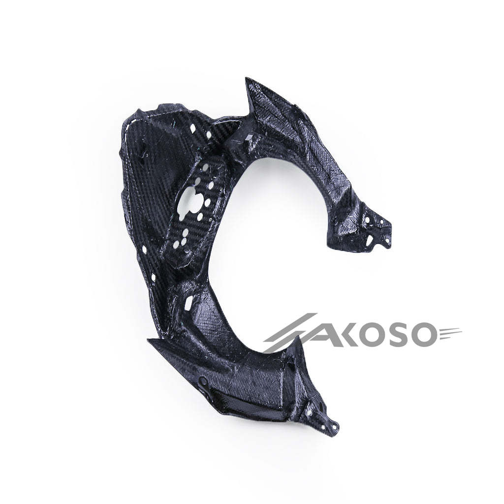 AKOSO 2018-2024 Kawasaki Ninja 400 Carbon Fiber Front Dashboard Cover Inner Panel Cowl Fairing Motorcycle