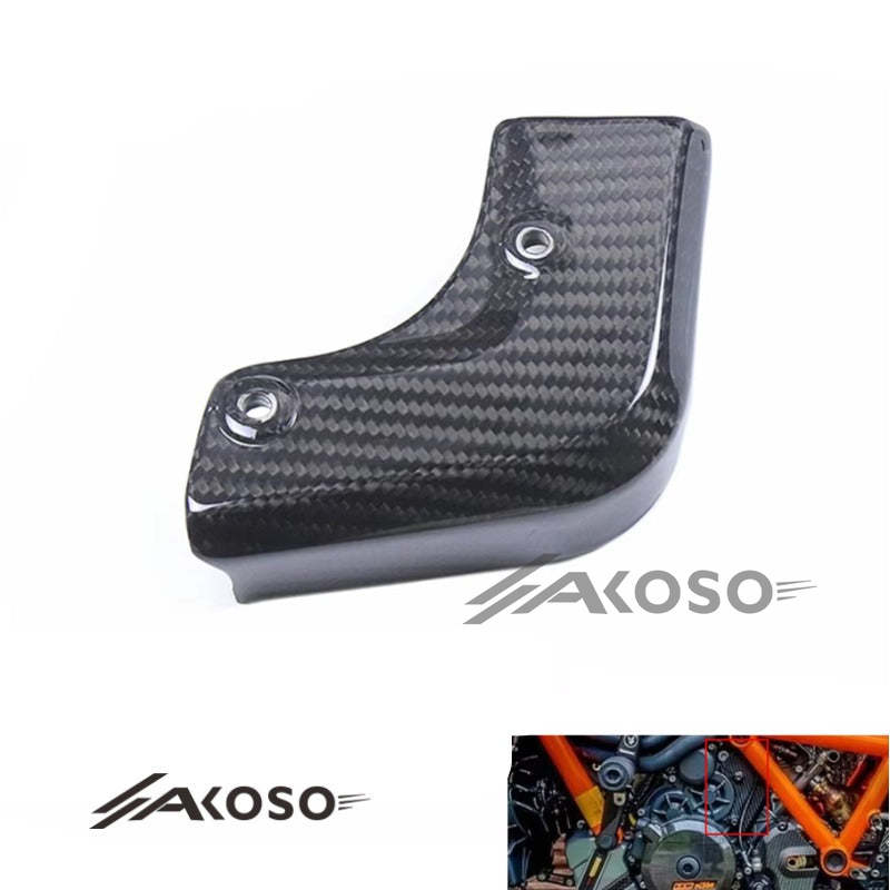 AKOSO 2020-2024 KTM 1290 Super Duke R Carbon Fiber Motorcycle Left Engine Side Panel