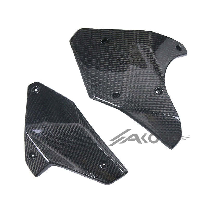 AKOSO 2015-2024 Kawasaki Ninja H2 H2R Carbon Fiber Motorcycle Engine Lower Cover Side Panel Protector