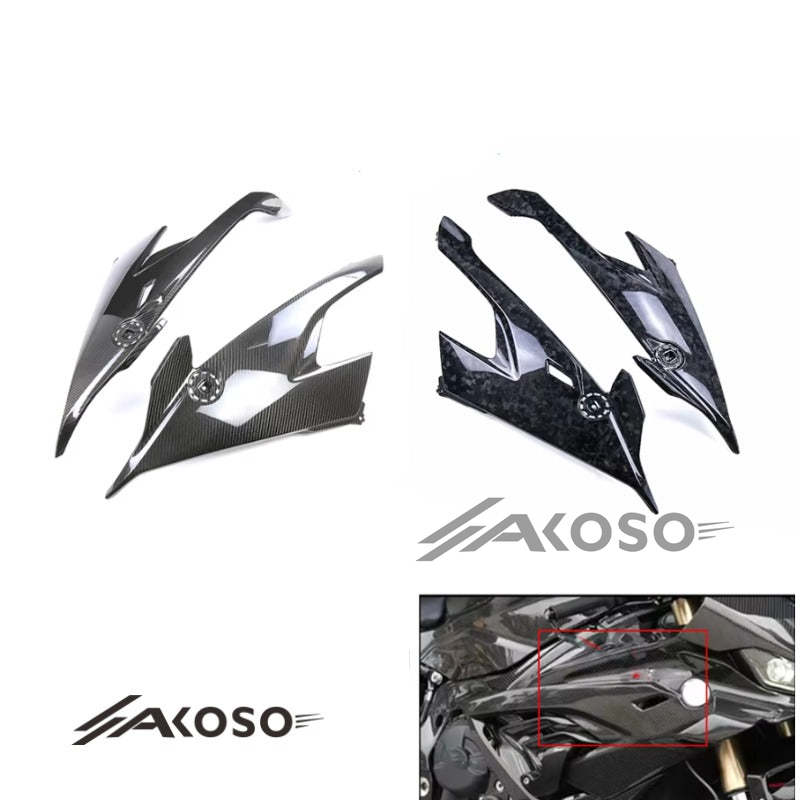 AKOSO 2019-2022 BMW S1000RR Carbon Fiber Motorcycle Front Side Surround Protection Panel Kits