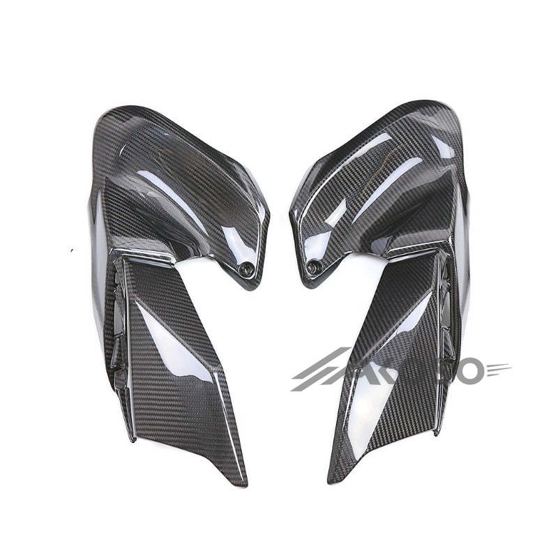 AKOSO 2020-2024 Kawasaki Z900 Carbon Fiber Motorcycle Front Fuel Tank Side Panels Plate Fairing