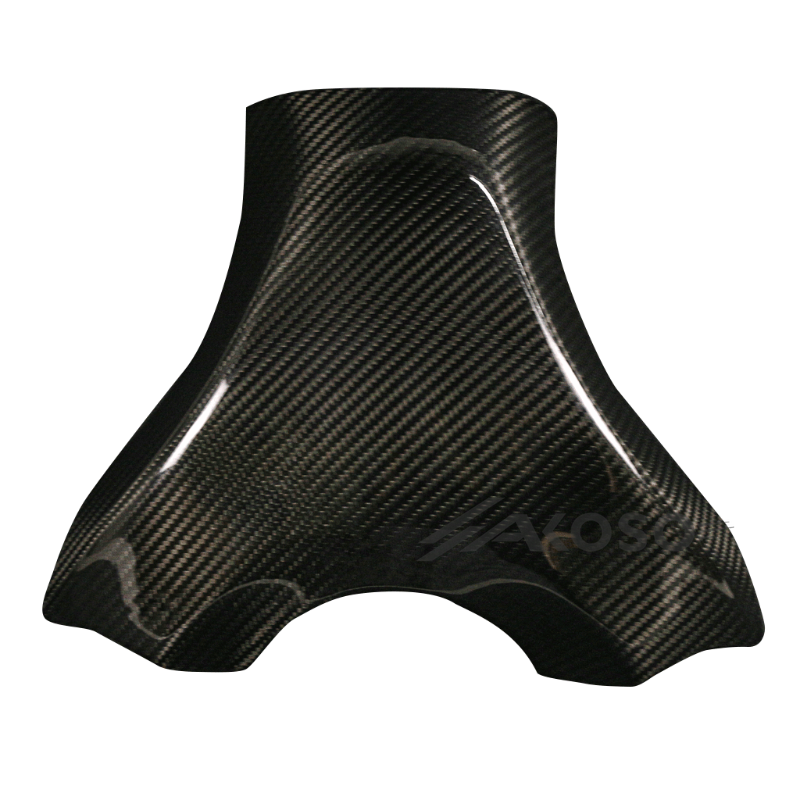 AKOSO 2019-2024 Kawasaki Ninja ZX-6R Carbon Fiber Motorcycle Gas Fuel Tank Cover