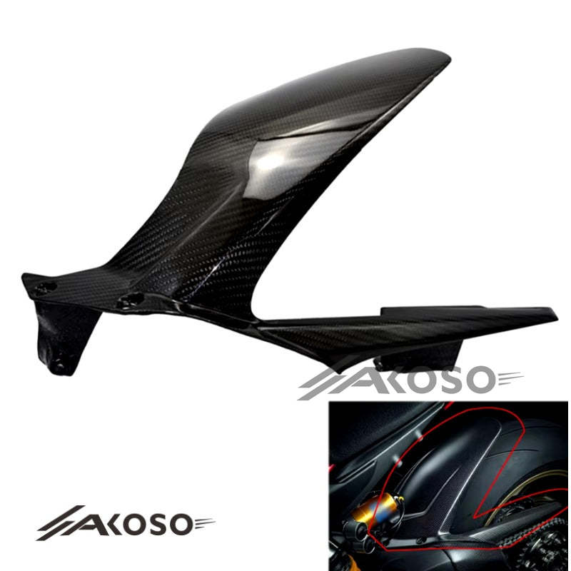 AKOSO 2018+ Ducati panigale Streetfighter V4 V4S V4R Carbon Fibre Rear Mudguard Fairing