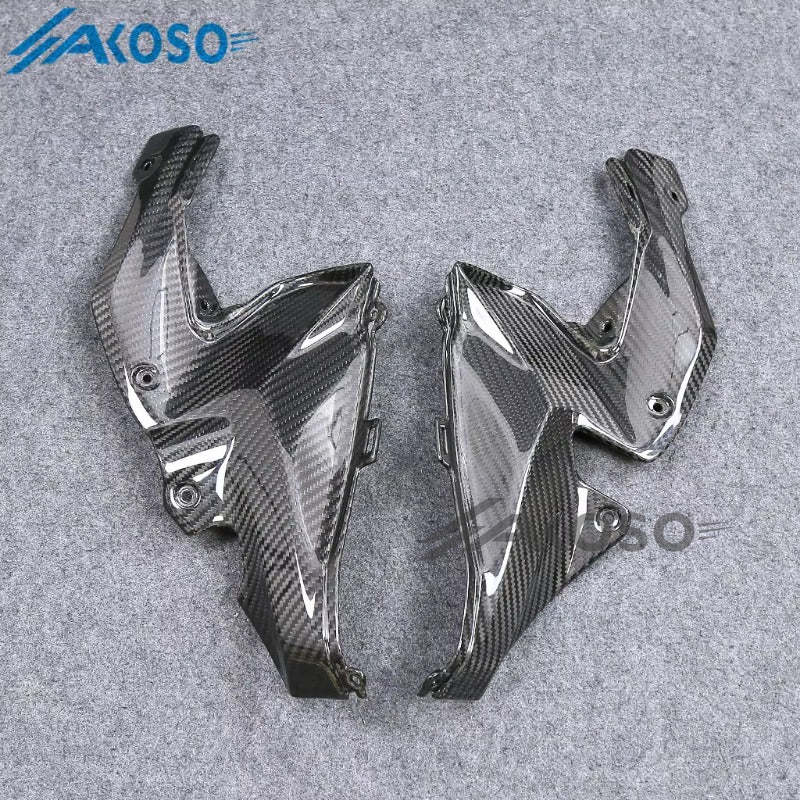 AKOSO 2020-2024 Kawasaki Z900 Carbon Fiber Motorcycle Fuel Tank Front Upper Side Inner Panel Fairing