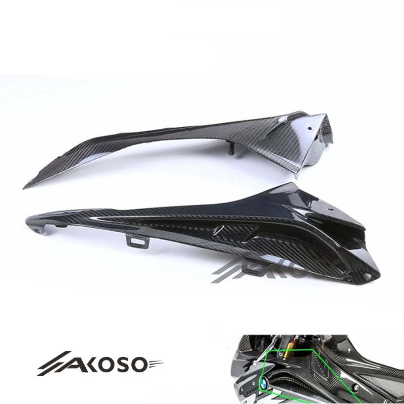 AKOSO 2015-2018 BMW S1000RR Carbon Fiber Upper Side Fairings Panels Side Covers Cowlings