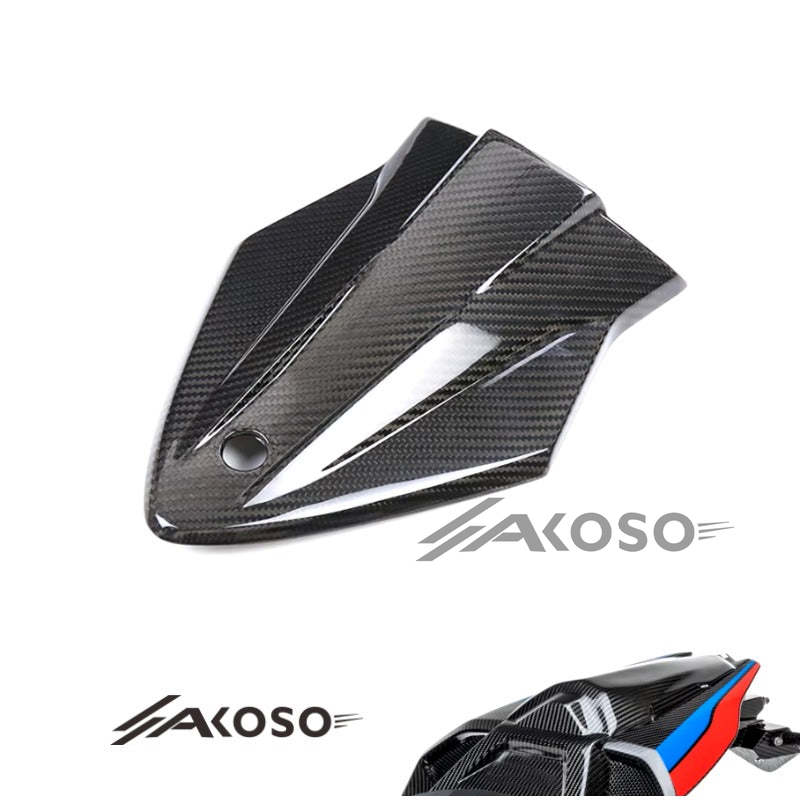 AKOSO 2015-2018 BMW S1000RR K46 3K Carbon Fiber Upper Tail Hump Cap Cowl Fairing Passenger Rear Seat Cowl