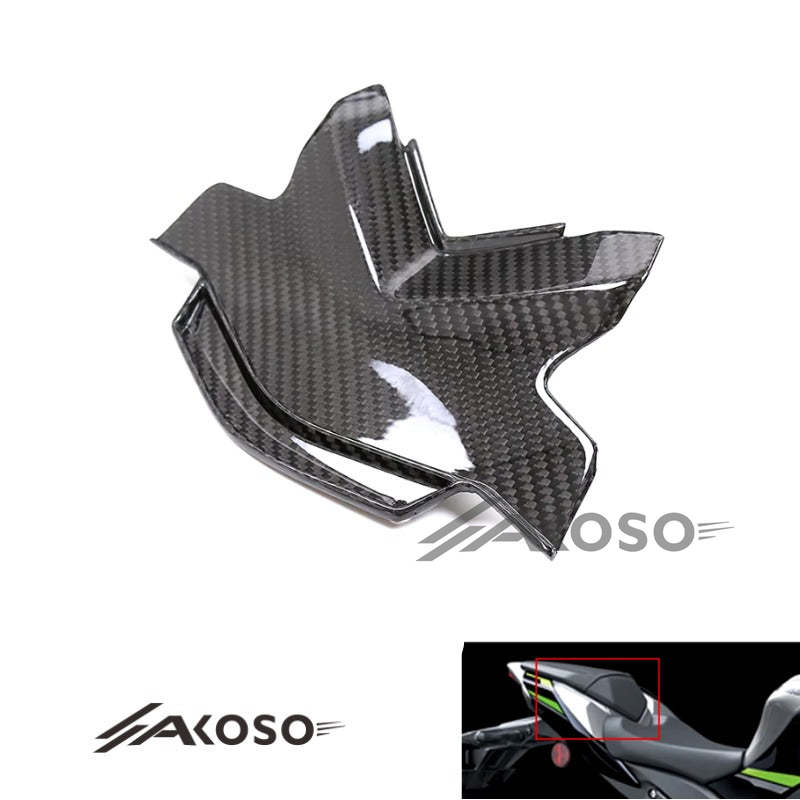 AKOSO 2021-2024 Kawasaki Ninja ZX10R ZX-10R Carbon Fiber Motorcycle Rear Center Tail Seat Cover Fairing