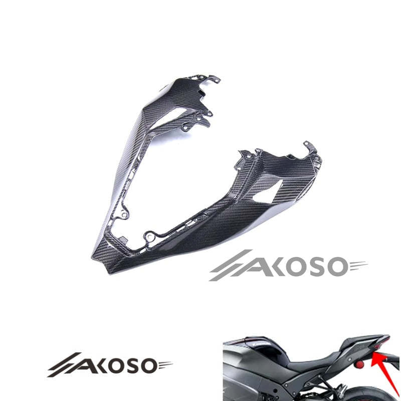 AKOSO 2021-2024 Kawasaki Ninja ZX10R ZX-10R Carbon Fiber Motorcycle Upper Rear Tail Seat Cover Inner Panel Cowl Fairing