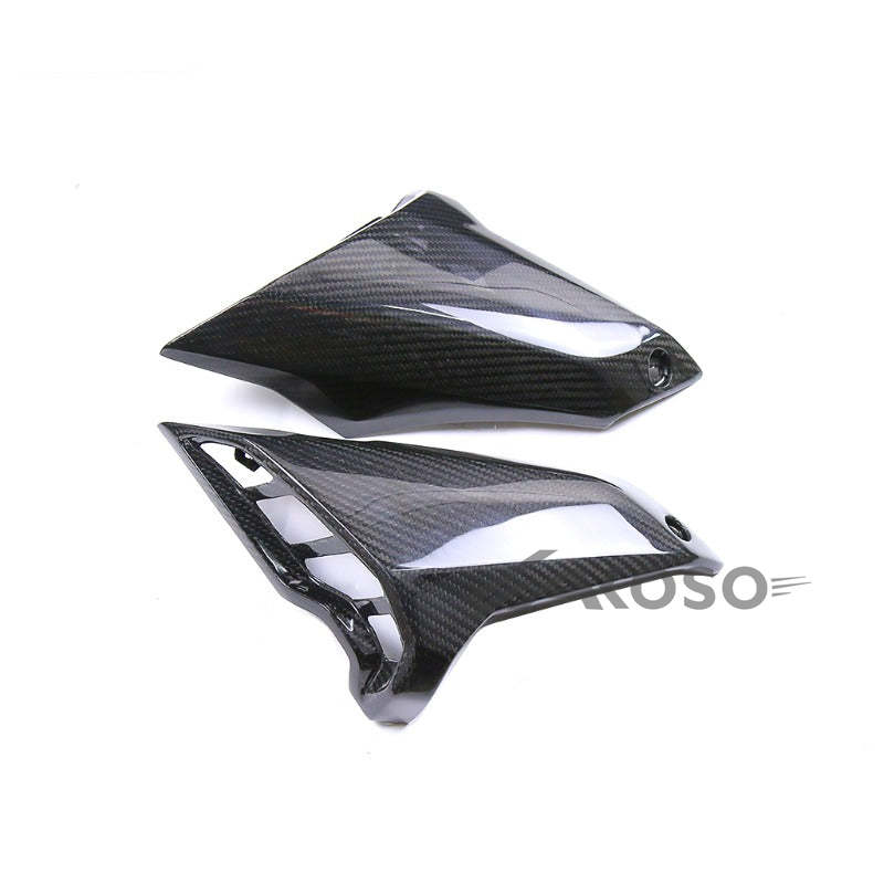 AKOSO 2017-2020 YAMAHA MT09 FZ09 Carbon Fiber Fuel Tank Side Panels Frame Trim Cover