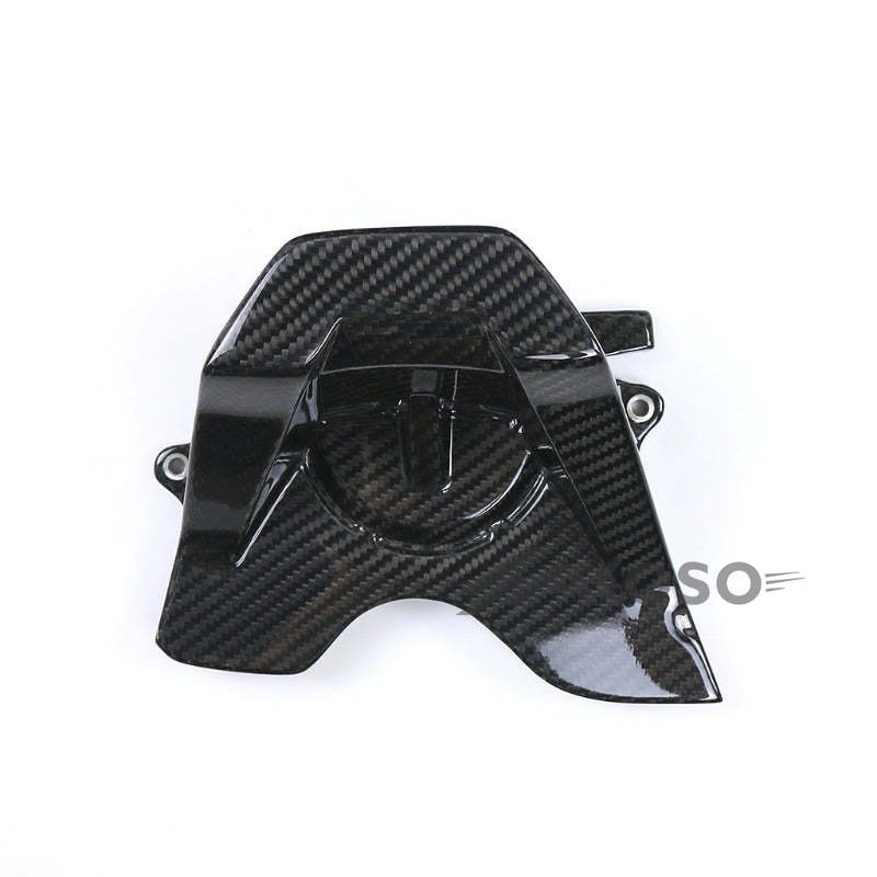 AKOSO 2014-2018 Honda CB650F CBR650F / 2019+ CB650R CBR650R Carbon Fiber Sprocket Cover Motorcycle Chain Guard Protector